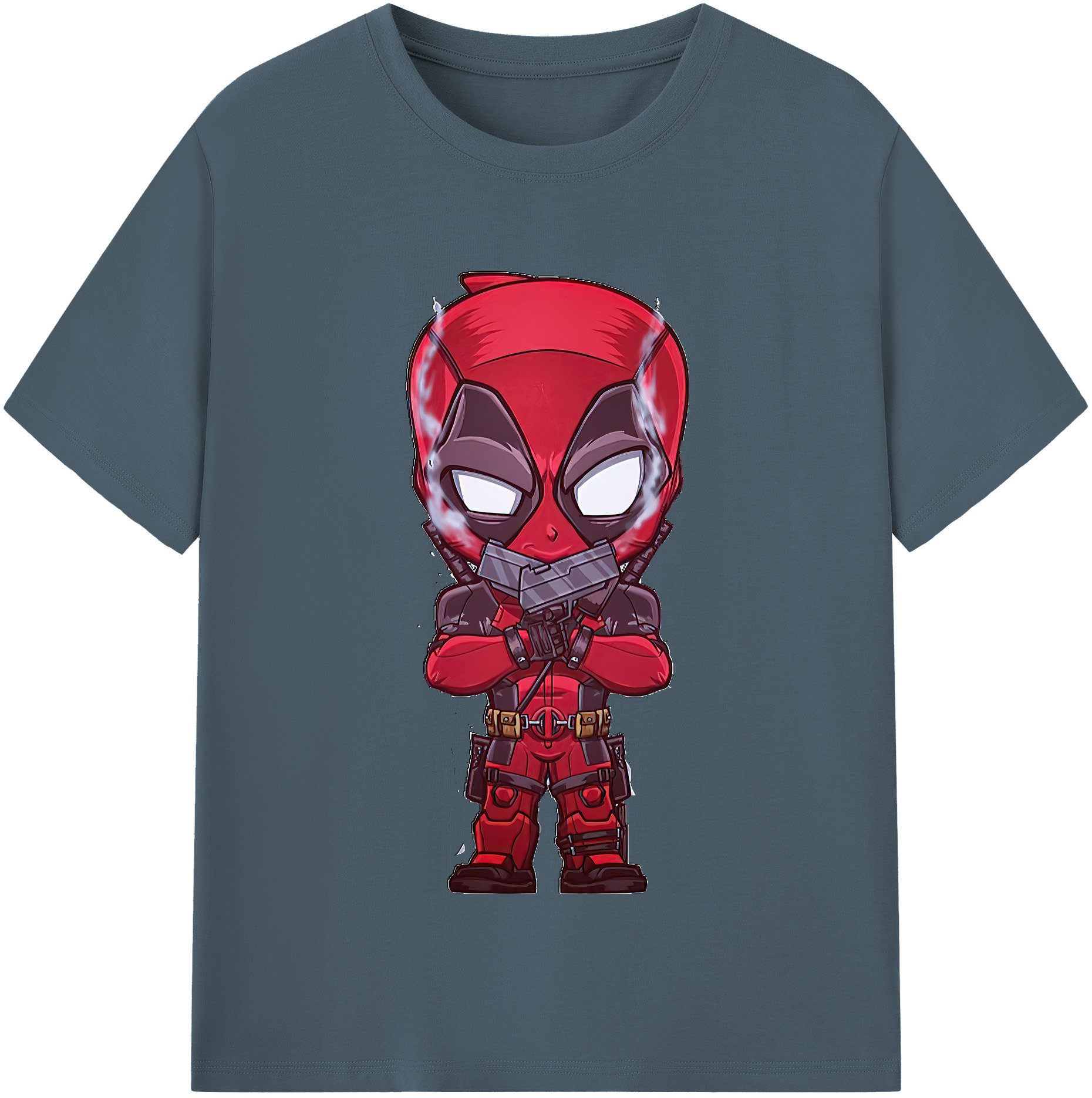 （画像用） Deadpool デッドプール 綿100％半袖Tシャツ（フロントプリント）